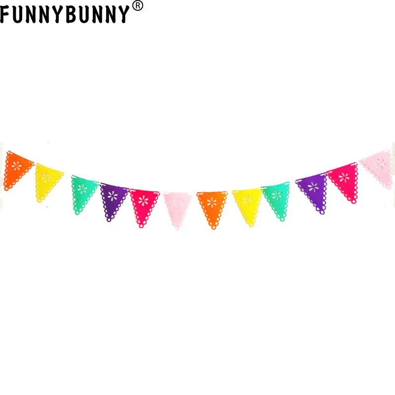 FUNNYBUNNY Pinata Тема Вечеринка Pull Flower Альпака бумага Flag красочный Rave вечеринка с днем