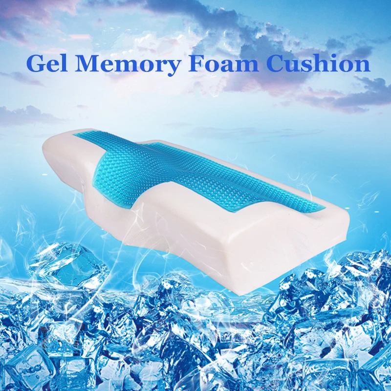 PurenLatex 50*30 силиконовая гелевая Подушка с эффектом памяти, летняя подушка для охлаждения льда, медленный отскок, Ортопедическая подушка для сна