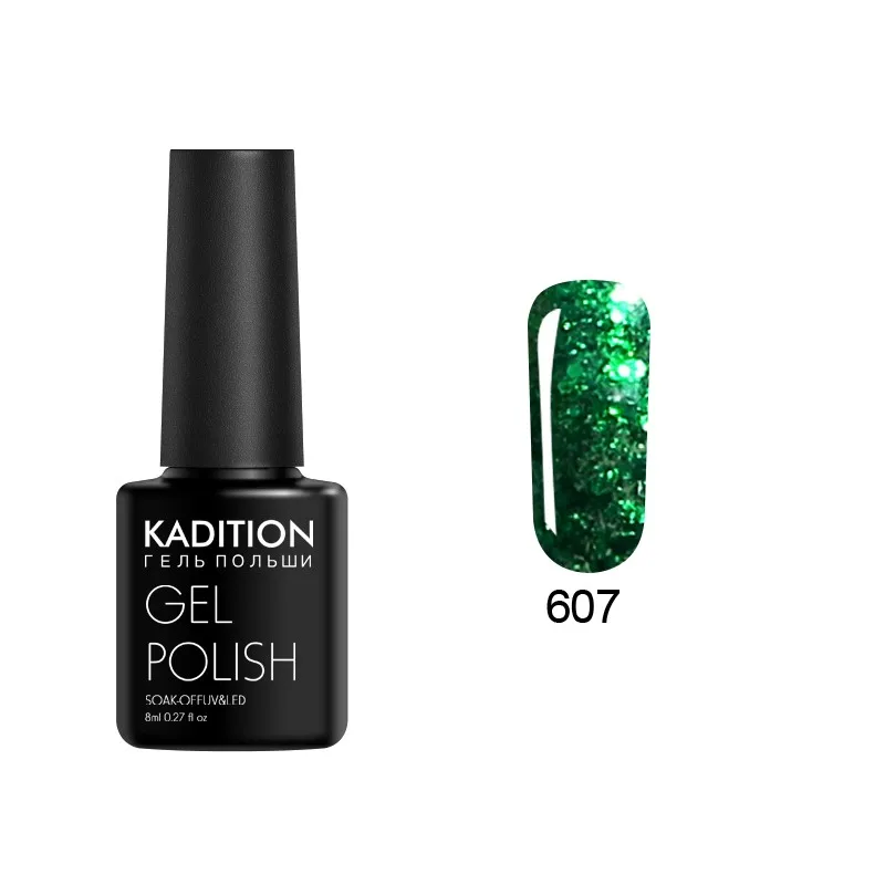 607 KADITION 3D Алмазный гель для ногтей с блестками лак Bling Diamond UV светодиодный Гель-лак для ногтей нужно базовое верхнее покрытие дизайн ногтей - Цвет: 607