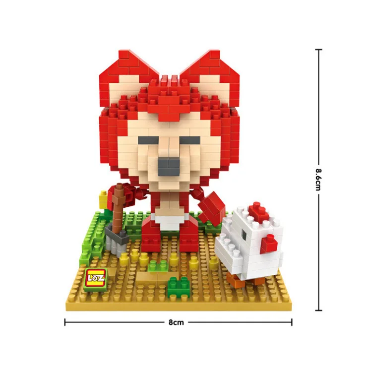 Завод Nanoblocks Дома Серии Пластиковые Мини Блоки LOZ Мультфильм DIY Строительство