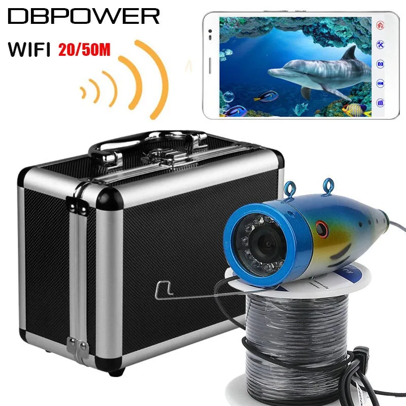 Новый 20 м/50 м WI-FI Беспроводной Подводная охота Камера 1000TVL 2.4 г видеорегистратор