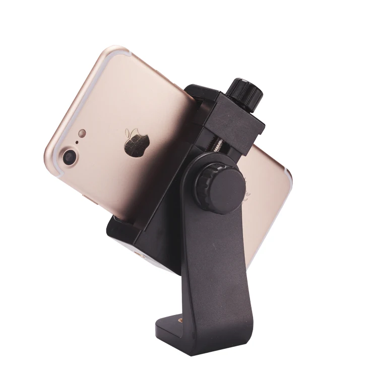 

Universal Tripod Mount Clipper Phone Holder for iPhone 7 Samsung Huawei cell phone Clip Selfie Monopod 360 Adapter Adjust Clamp