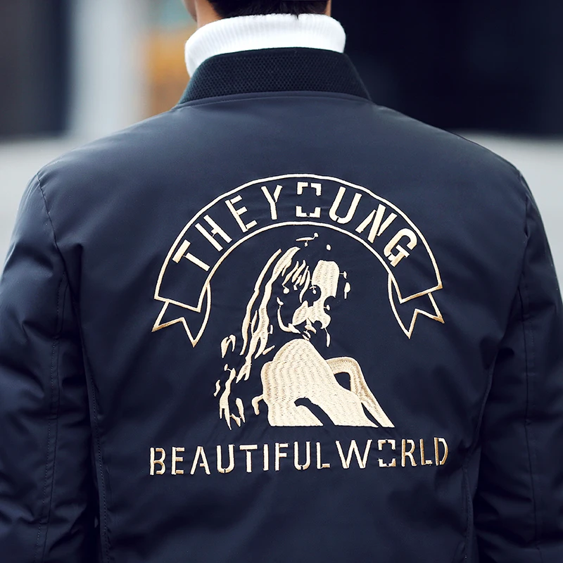 Новинка 2017 зимний стиль мужские короткие изысканные пуховики высокое качество 90%