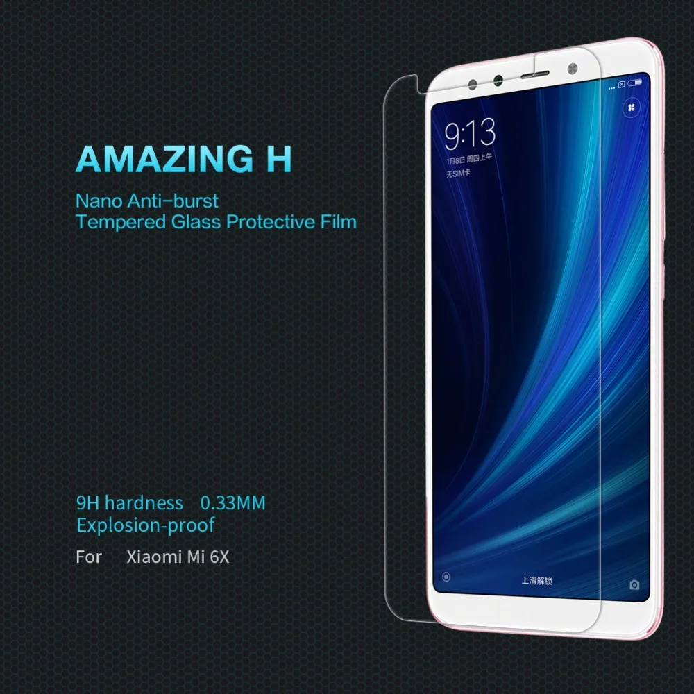 Для xiaomi mi 6x закаленное стекло Nillkin Amazing H & + Pro Защита экрана для A2 защитная