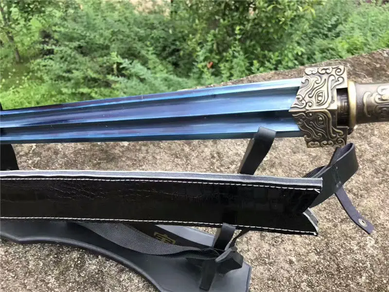 High Quality KungFu Jian Sword Sharp Blue Manganese Steel Blade Metal Handle Full Tang | Дом и сад