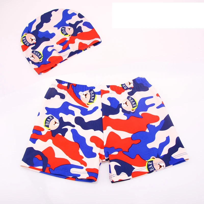 Новый купальный костюм с рисунком для мальчиков плавки детская пляжная одежда