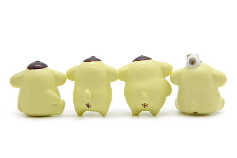 

5pcs/lot Japanes Zakka F-toys Pom Pom Purin Figures Toys Resin Kawai Pom Pom Purin Creative Micro Garden Landscape Decoration