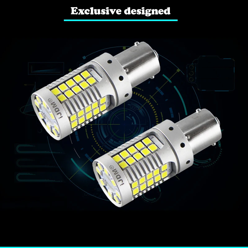 2 шт. P21W PY21W светодиодный Canbus BA15S BAU15S 21 Вт 1156 Автомобильный светодиодный светильник 3030 SMD Янтарный, белые, красные Автомобильные стоп-сигналы поворота лампы 12V