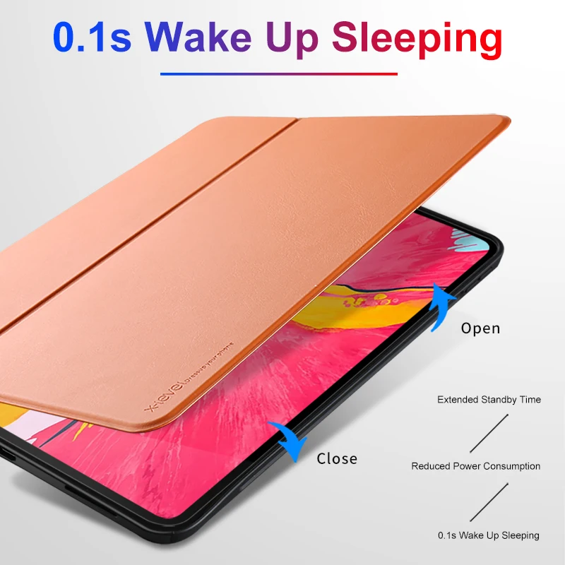 X-Level книга кожаные флип-Чехлы для Apple iPad Pro 11 Премиум ультра тонкий бизнес спящий Wakup кожаный чехол