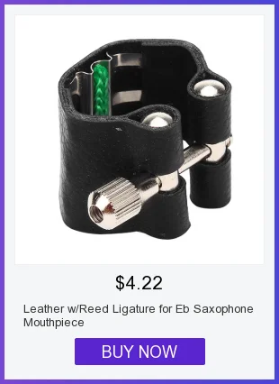 Черный пластик Eb Alto Sax мундштук Ligature