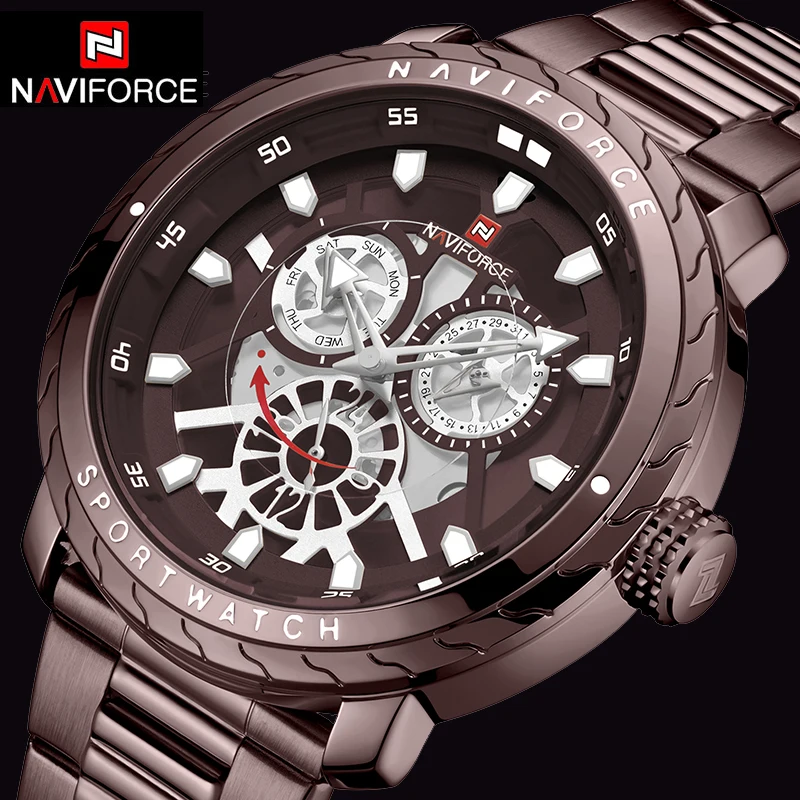 NAVIFORCE мужские часы 2019 лучшие роскошные брендовые новые модные качественные