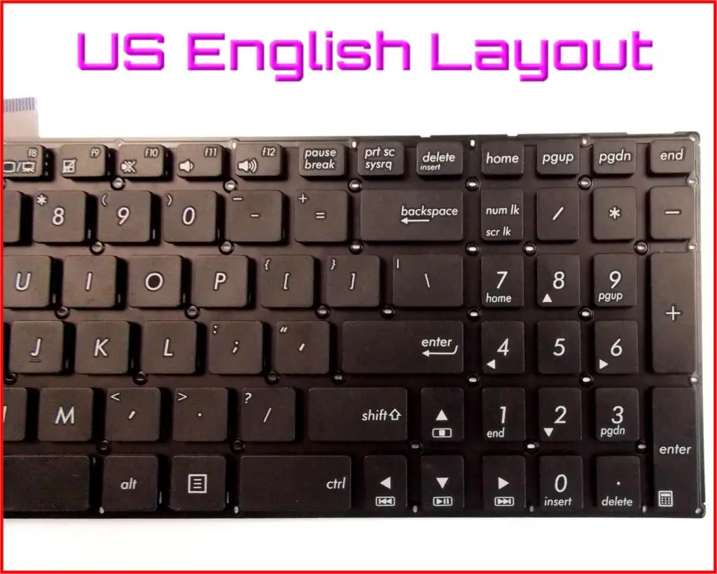 Клавиатура новая английская версия для ноутбука Asus X502 X502C X502CA F502 F502C F502CA 15 6 дюйма