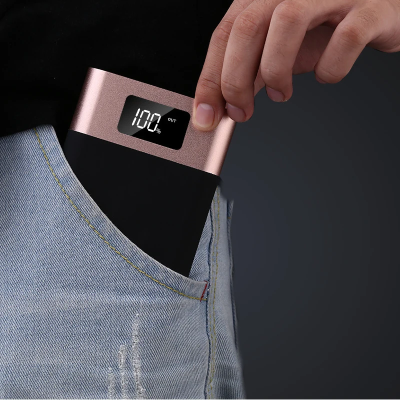 Универсальный внешний аккумулятор 20000 мАч с двумя USB портами для Iphone 7 8 Plus Xiaomi Samsung