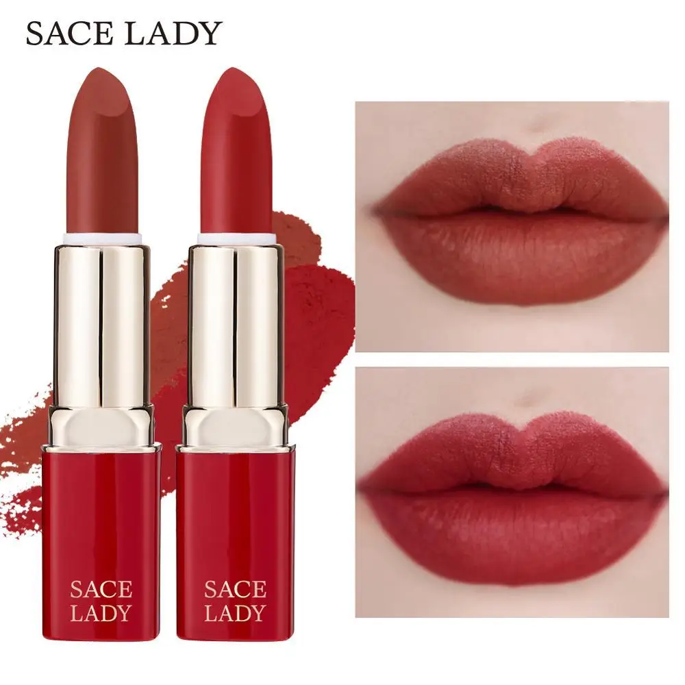 

Sace Lady Водонепроницаемая матовая губная помада для макияжа Профессиональная Обнаженная губа долговременная Помада Макияж натуральный крас...
