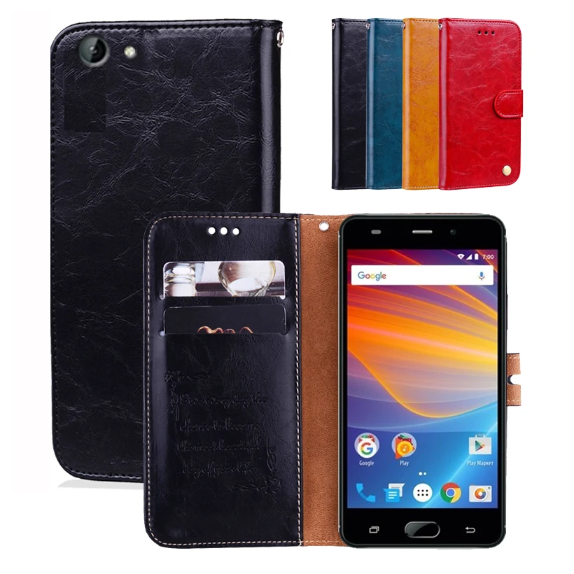 Чехол-книжка для Vertex Impress Lotus из искусственной кожи чехол-кошелек чехол-книжка с