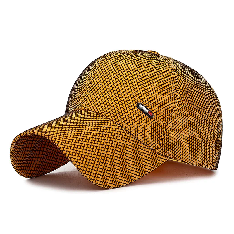 Orange Весенне-летняя дышащая сетчатая бейсбольная Кепка Gorras Para Hombre, Мужская Спортивная Кепка, Женская шляпка, Femme Casquette Homme - Цвет: Orange