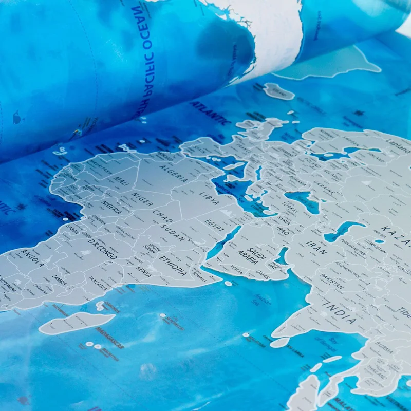 Карта мира Скретч океан персонализированные Deluxe путешествия издание скретч от