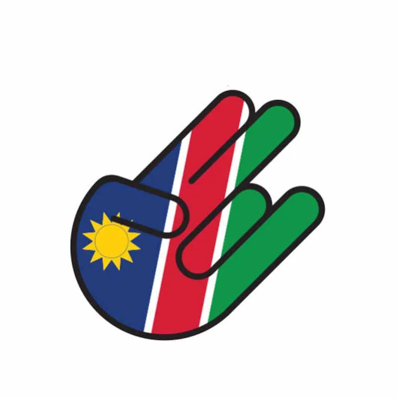 YJZT 8.7CM*13CM Car Accessories Namibia Shocker Flag Decal Reflective Sticker 6-1054 | Автомобили и мотоциклы