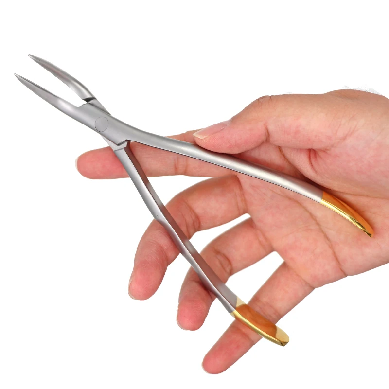 1pc Dental Root Residual Fragment Forcep Minimally Invasive Extraction Broken Root Pliers Upper Jaw Lower Mandible Universal