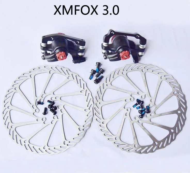 XMFOX 3,0 велосипедный тормоз горный MTB тормозной суппорт для велосипеда тормозные колодки Передние Задние G3/HS1 дисковый ротор разные для Avid BB7/BB5 части велосипеда