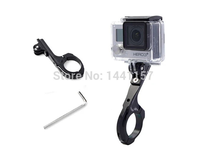 CNC Алюминий велосипед мотоцикл Руль держатель для Gopro Hero 5 4 3+ 3 2 SJCAM