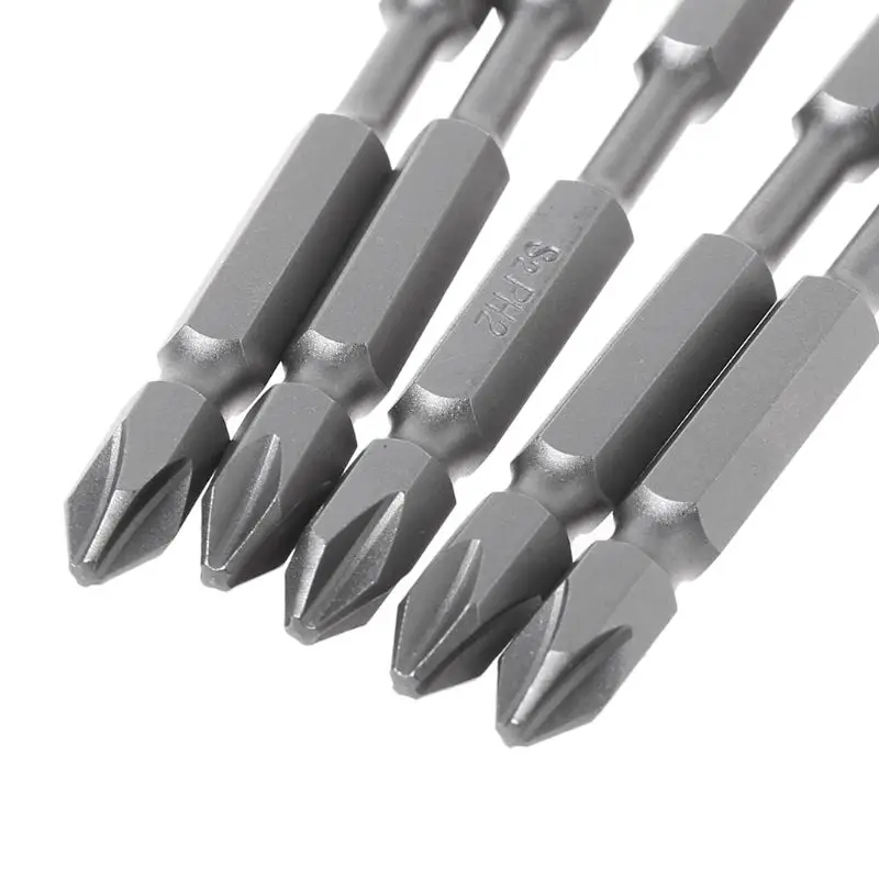 

5Pcs S2 100mm Long Double Head Screw Bits With 1Pc Movable Magnetic Ring Set -hol