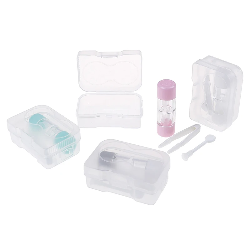 3 шт./компл. мини прекрасный портативный футляр для очков с контактными линзами