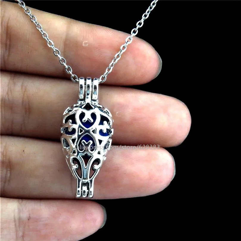 K189 творческие капли воды медальон Цепочки и ожерелья Перл бисера Кейдж