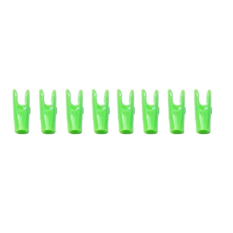 Green Nock 50 шт. стрельба из лука стрелка алюминиевый Nock булавки иглы+ пластиковые хвосты стрельба из лука стержень "Сделай сам! ID 6,2 мм для стрельбы цель аксессуары - Цвет: Green Nock