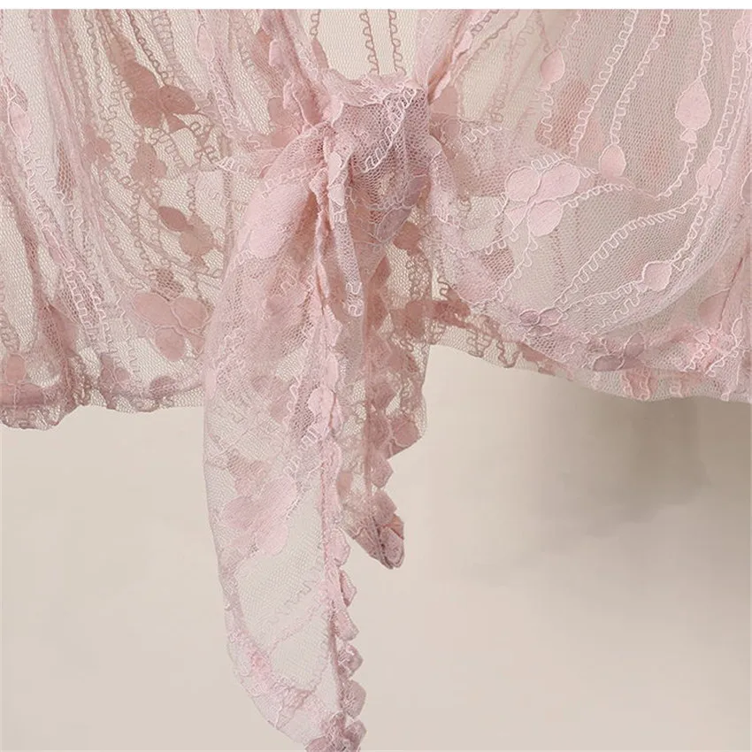 Женская кружевная шаль накидка Элегантная Белая Шаль болеро с галстуком