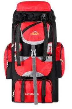 70L походный рюкзак, походные рюкзаки, походная сумка, мужской рюкзак, уличные спортивные сумки, дождевик, туристический рюкзак для путешествий, Mochila XA52A - Цвет: Red