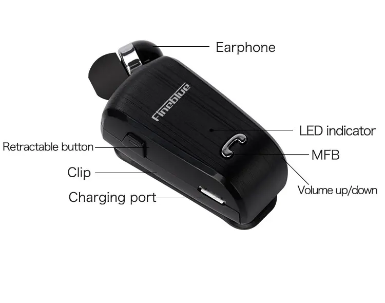 Fineblue L18 мини беспроводная бизнес Bluetooth гарнитура Спорт драйвер наушники