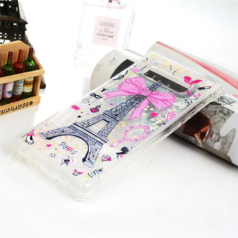 Turata 3D Bling Liquid Quicksand Glitter Soft TPU Slicone Case For Samsung Galaxy Note 8 S8 LG V30 Cover Capa Coque Funda |