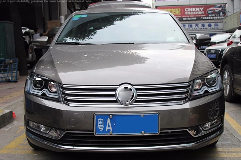 KOWELL автомобильный Стайлинг для VW Passat B7 головной светильник s Европейская версия светодиодный Headligt DRL Дневной ходовой светильник Bi-Xenon HID 2011
