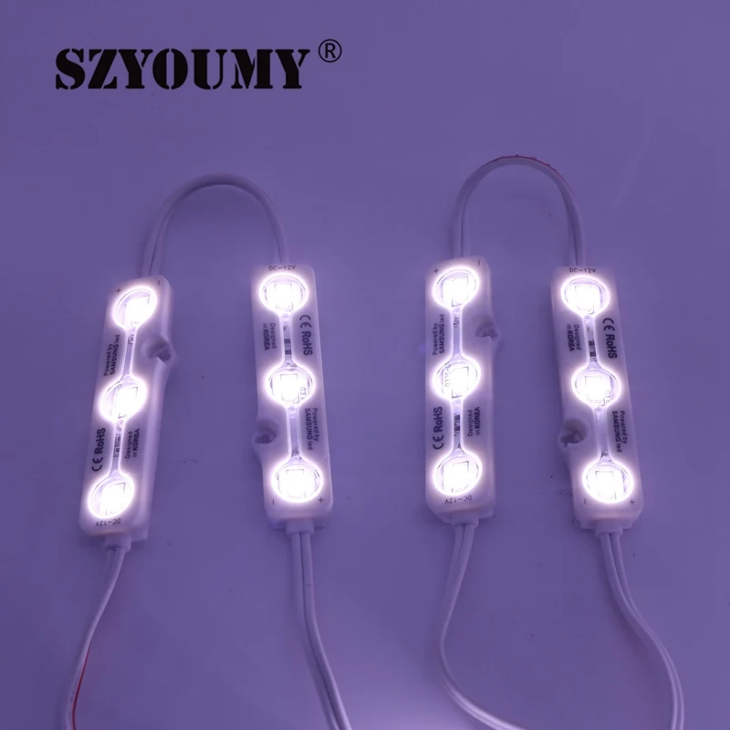 

SZYOUMY High Quality 5730 SMD LED Modules 3LED IP68 Waterproof Led Module Outdoor Lightbox Lighting Cool white 1000PCS DHL Ship