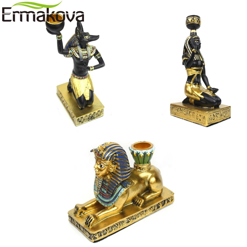 Подсвечник ERMAKOVA подсвечник из смолы Египет Бог Анубиса древний Египетский