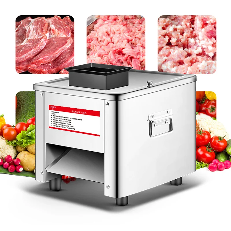 Электрический для нержавеющей стали slicer Cutter полностью автоматическая Мясорубка мяса ломтиками машина с кусочками мяса машины