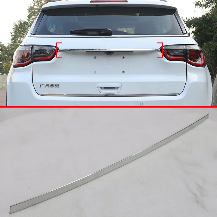 

Stainless Steel Trunk Lid Cover Trim For Jeep Compass 2017 2018