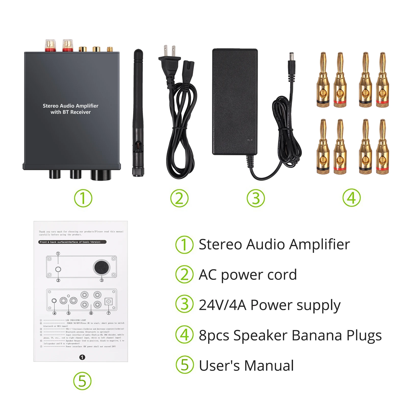 ESYNiC Bluetooth 4 2 приемник стерео аудио усилитель 2-канальный мини Hi-Fi класса D