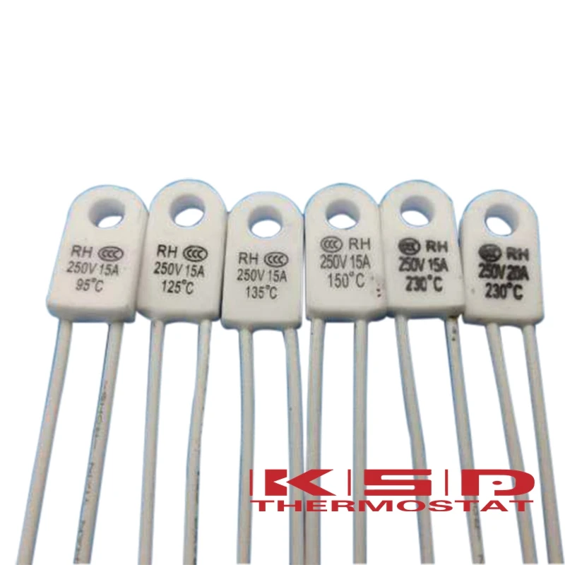 Фото 5 шт. RH/Tf RH115C rh115цельсия 115 градусов RH115 15 А 250 В температурный предохранитель №1