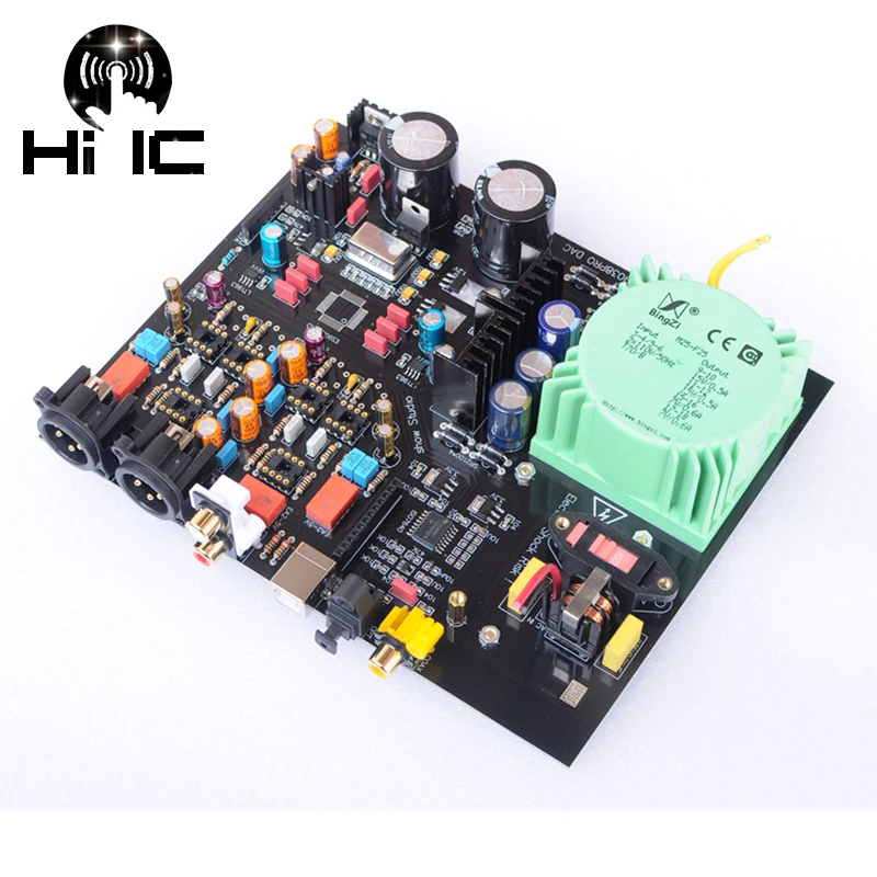 Hi-Fi ES9038PRO/ES9028PRO+ amanero USB Интерфейс DAC аудиодекодер 32Bit/384 K DSD 64/128/256 XLR Сделано в Китае Выход с пультом дистанционного управления Управление