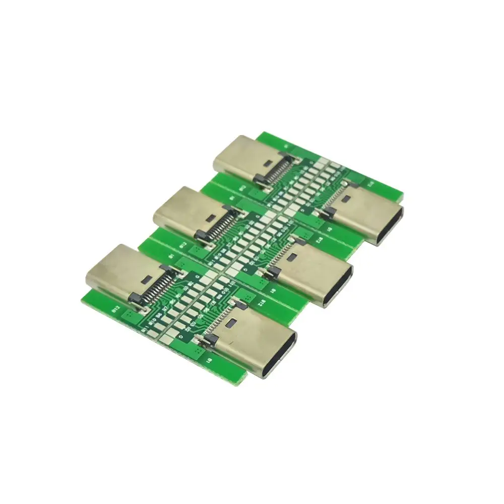 1 комплект 24-контактный разъем USB 3 типа C папа и мама | Компьютеры офис