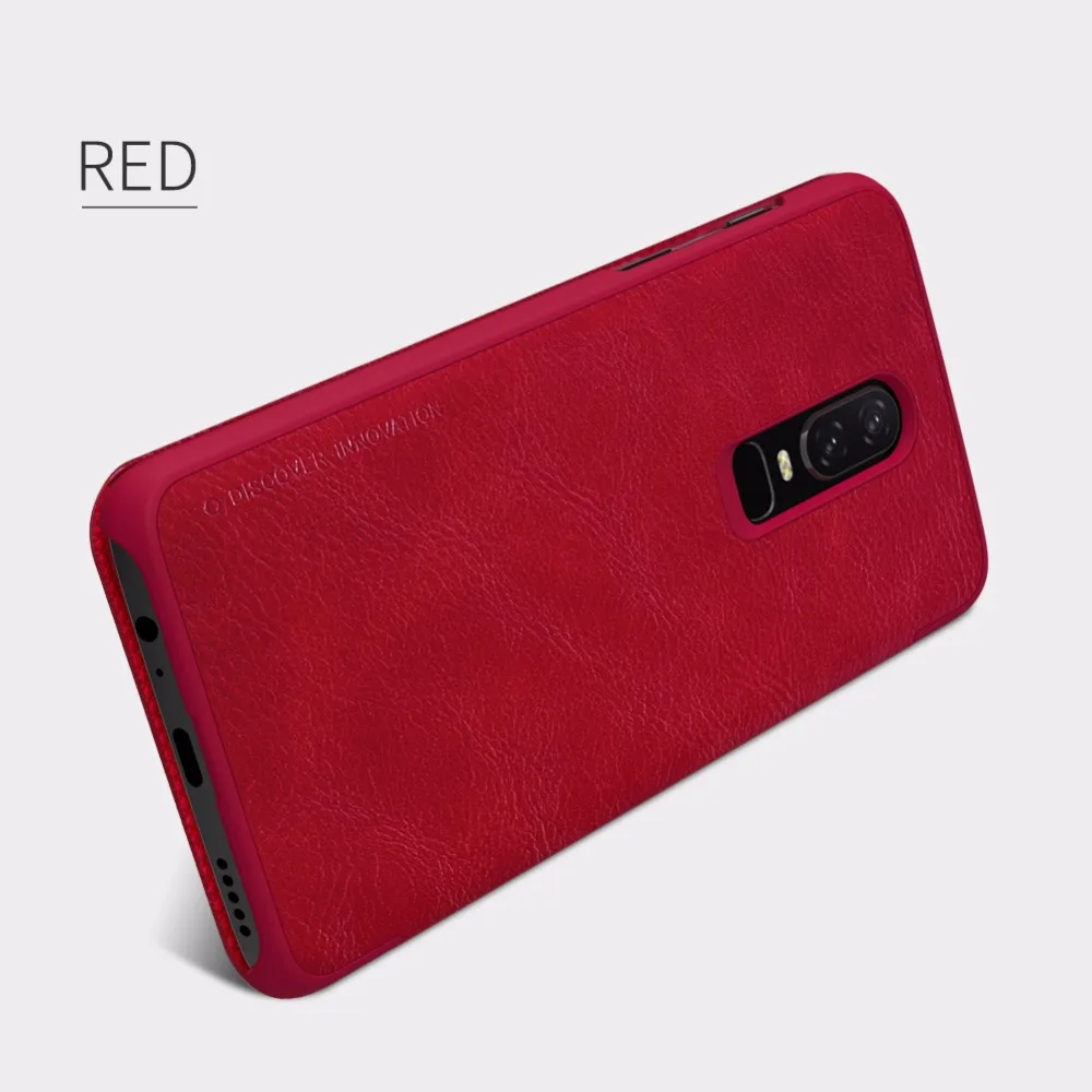 Для oneplus 7T Pro Чехол NILLKIN Qin кожаный чехол-книжка с откидной крышкой чехол для oneplus 7T oneplus 7/7pro/6/5 T/3t телефона из натуральной кожаный чехол с откидной крышкой