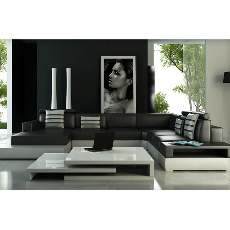 Современный кожаный диван для гостиной|leather sofa|leather sofa sofasofa |