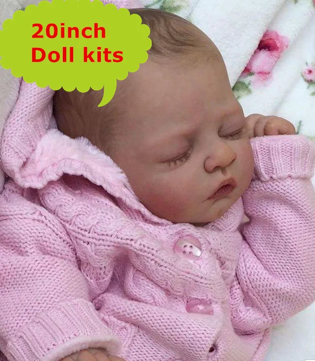 NPK 20''DIY Reborn Doll Mold наборы EN71 импортные силиконовые исходные материалы Reborn Doll наборы Обучающие куклы ручной работы наборы для продажи