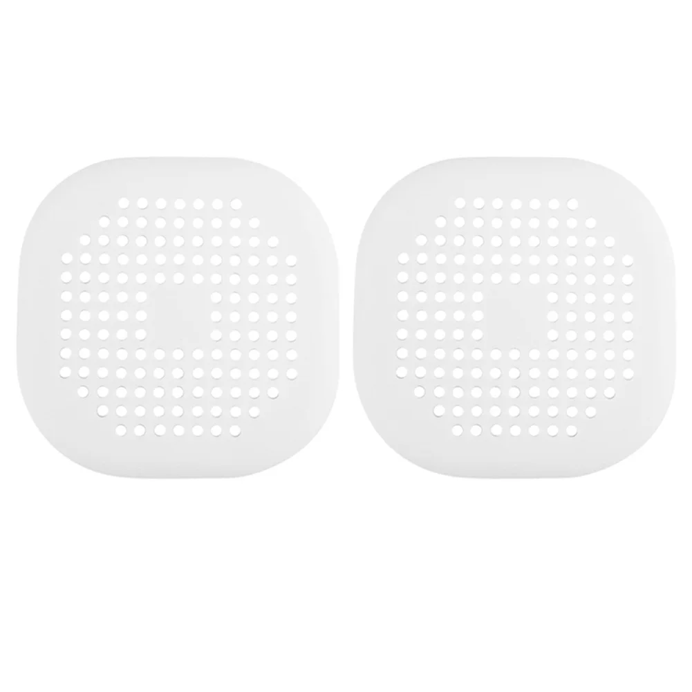 White 2pcs Силиконовая трубка дренажная пробка-фильтр с присоской для ванной комнаты кухня душ слив крышки ванна раковина протекторы 2019in - Цвет: White 2pcs