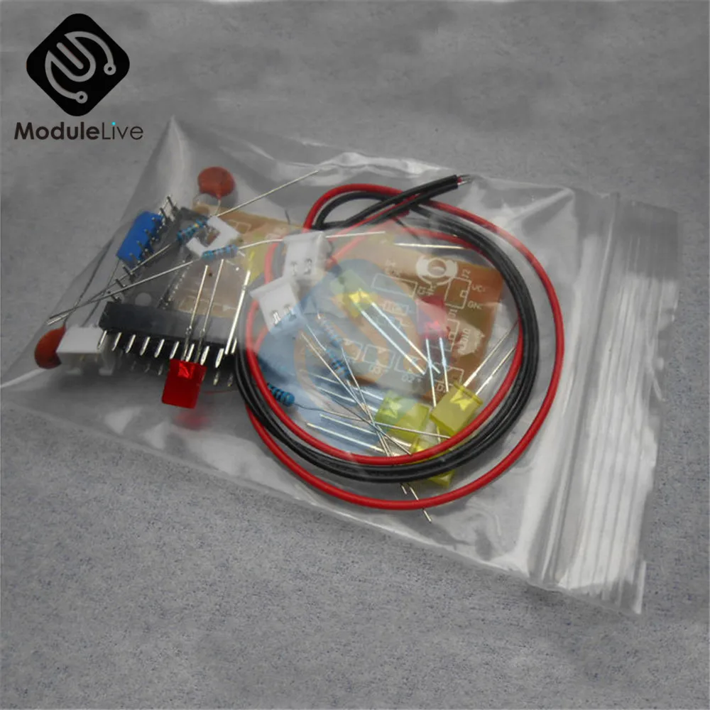 Забавный 10 аудио индикатор уровня LM3915 полоса/точка DIY набор костюм 9В 12В DC для