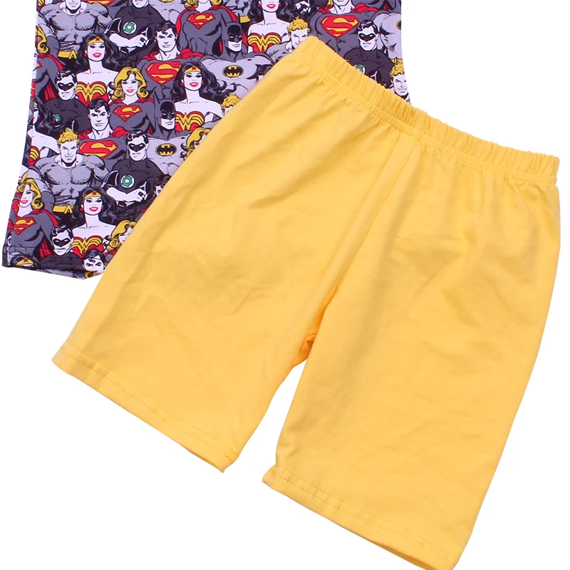 Top Class Quality Children Clothings Set Interesting Muscle Men And Women Printed Toddler Outfits Casual T-shirt With Short Sets | Детская