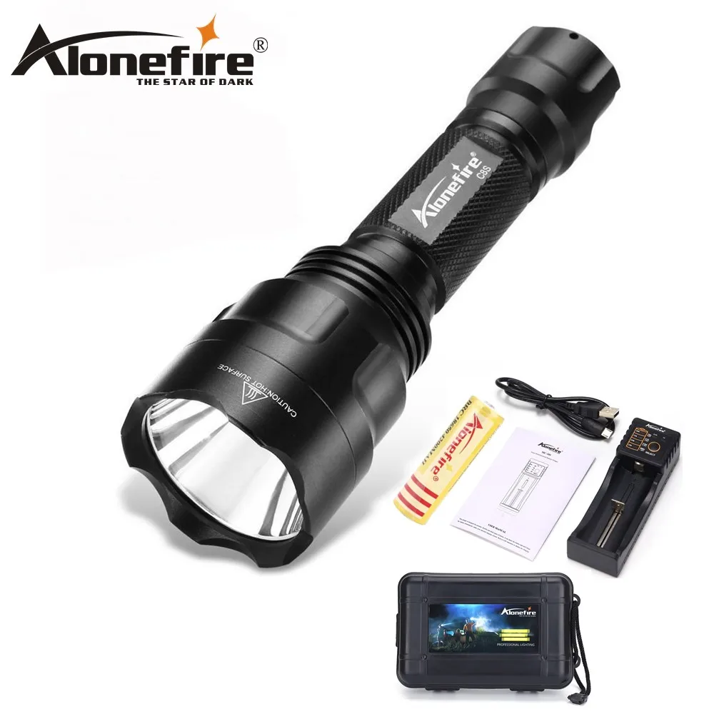AloneFire C8 светодиодный фонарик 5000лм CREE XML T6 L2 U3 lanterna тактический Водонепроницаемый фонарь для кемпинга охоты походная Лампа 18650 аккумулятор - Испускаемый цвет: c8 led flashlight G