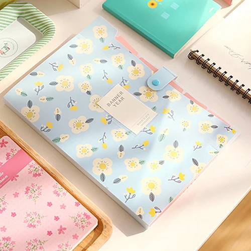 Модная классическая Бумажная Сумка для документов с цветами школьные